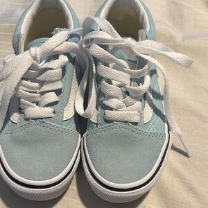 Brand new Vans  Kids Light Blue and White Sneakers size 11
